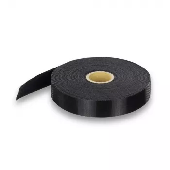 ACT Klettkabelbinder 20 mm, Klettkabelbinder, Nylon, Polypropylen (PP), Schwarz, 10000 mm, 27 mm, 165 mm