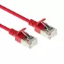 ACT Rot 1 Meter LSZH U/FTP CAT6A Datacenter-Slimline-Patchkabel Rastnasenschutz mit RJ45-Steckern