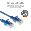 ACT Blau 1 Meter LSZH U/FTP CAT6A Datacenter-Slimline-Patchkabel rastnasenfrei mit RJ45-Steckern