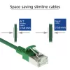 ACT Grün 1 m LSZH U/FTP CAT6A Datacenter Slimline Patchkabel, rastnasenfrei, mit RJ45-Steckern