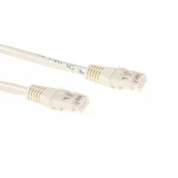 ACT Elfenbein 0,5 Meter U/UTP CAT6 Patchkabel mit RJ45-Steckern