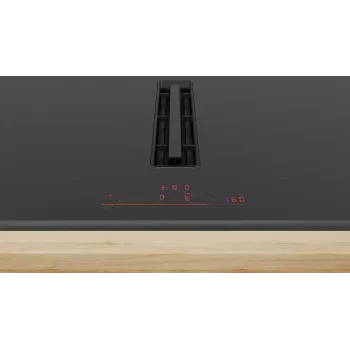 Bosch Serie 6 PVQ895H26E Kochfeld Schwarz Integriert 80 cm Zonen-Induktionskochfeld 4 Zone(n) Integrierte Dunstabzugshaube