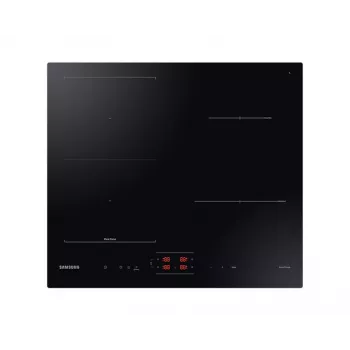 Samsung NZ8500BM Einbau-Induktionskochfeld mit Zonen, Schwarz, 4 Kochzonen, Touch-Bedienung, Frontbedienung, 590×520×48 mm