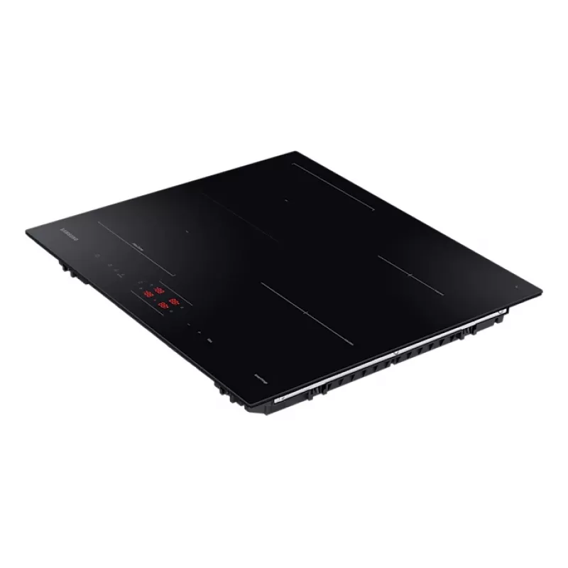 Samsung NZ8500BM Einbau-Induktionskochfeld mit Zonen, Schwarz, 4 Kochzonen, Touch-Bedienung, Frontbedienung, 590×520×48 mm