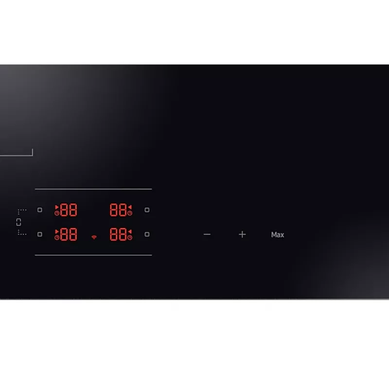 Samsung NZ8500BM Einbau-Induktionskochfeld mit Zonen, Schwarz, 4 Kochzonen, Touch-Bedienung, Frontbedienung, 590×520×48 mm