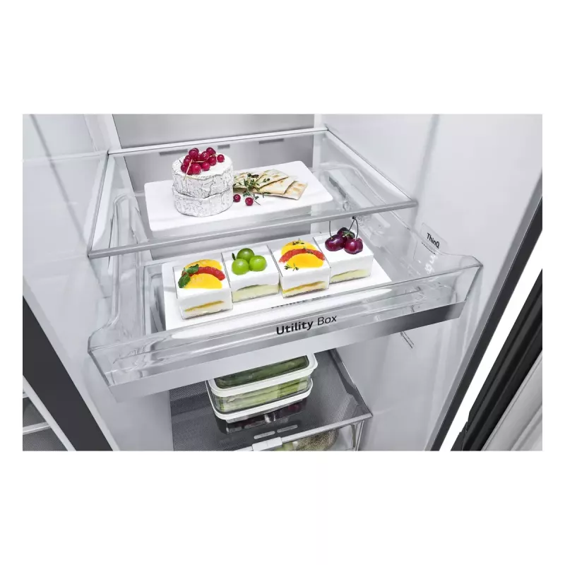 American Fridge Freezer LG InstaView™ ThinQ™ GSXV90MCAE 635 L
