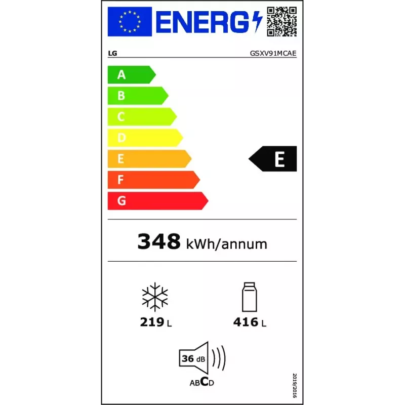 LG InstaView ™ ThinQ™ GSXV91MCAE American Kühl-Gefrierkombination 635 L