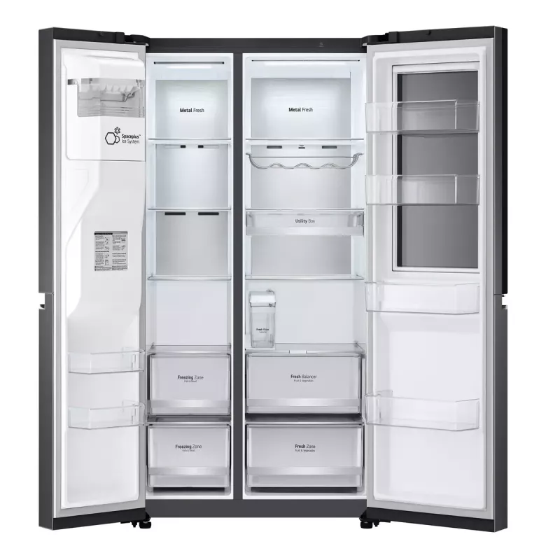LG InstaView ™ ThinQ™ GSXV91MCAE American Kühl-Gefrierkombination 635 L