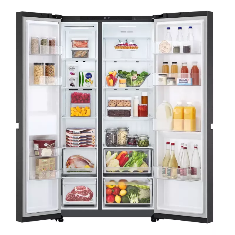 LG GSBC40EPPE Side-by-Side-Kühlschrank Freistehend 664 L E Schwarz