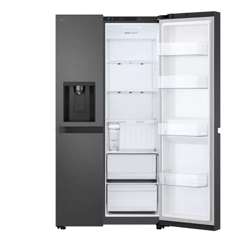 LG GSLC41EPPE Side-by-Side-Kühlschrank freistehend 641 L Schwarz