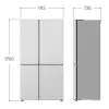 LG GSLC41EPPE Side-by-Side-Kühlschrank freistehend 641 L Schwarz