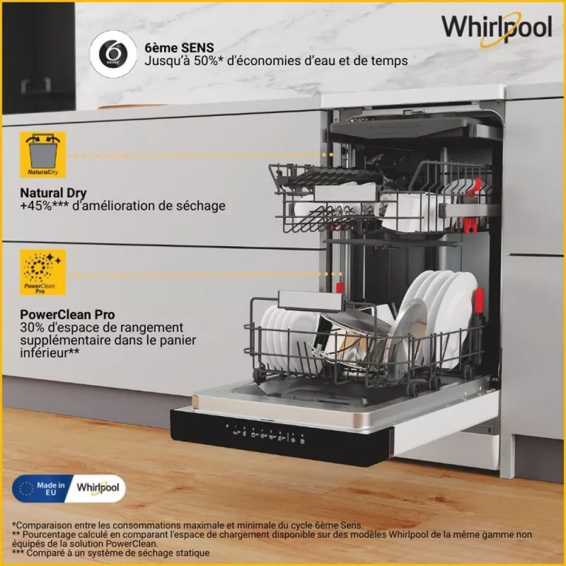 Whirlpool WSFO 3O34 PF Freistehend 10 Maßgedecke