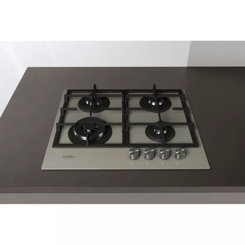Whirlpool AKTL 629/S Silber Einbau-Gasherd 4 Zone(n)