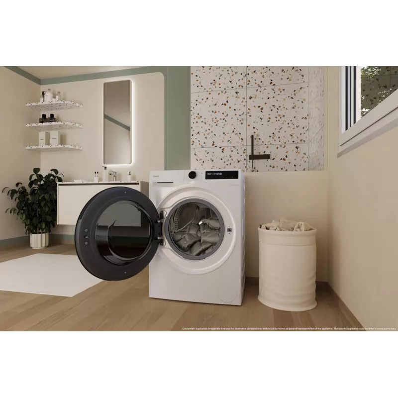 Candy BWR 485SBL6-S Waschtrockner Freistehend Frontlader Weiß