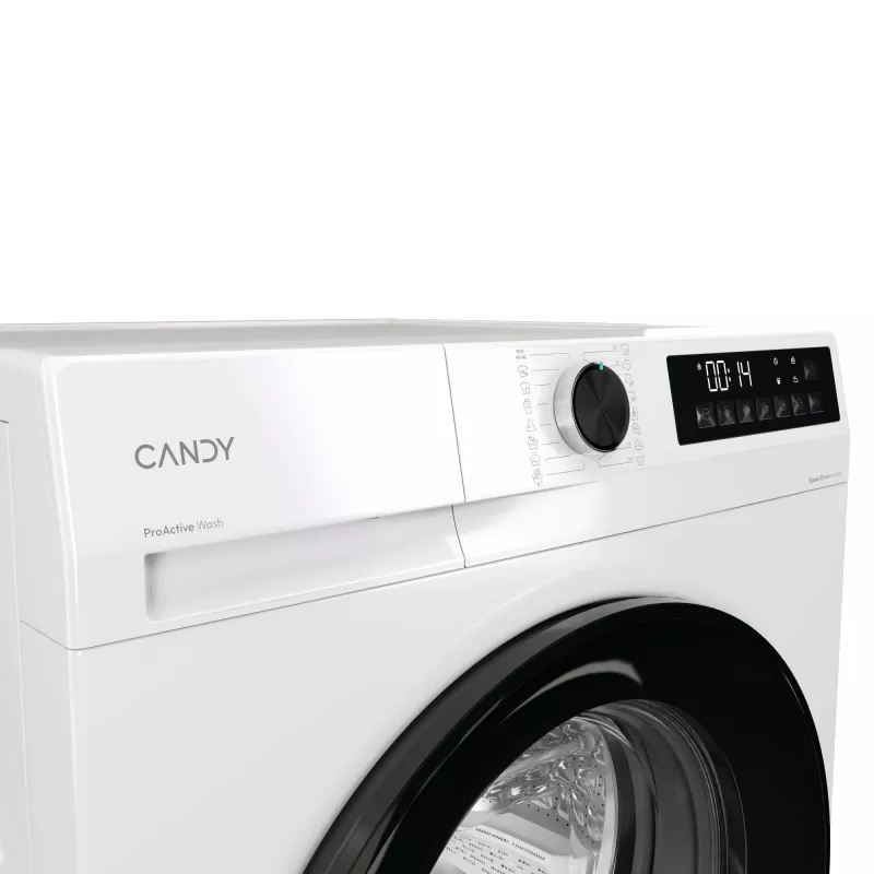Candy GD 49B8-S Frontlader-Waschmaschine, 9 kg, 1400 U/min, Energieklasse A, Weiß
