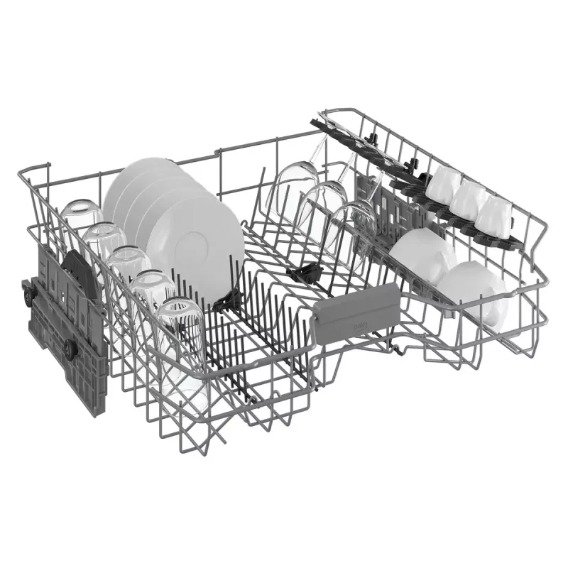 Freistehender Geschirrspüler BEKO BDFN26530X, volle Größe 60 cm, 15 Maßgedecke, 44 dB, 6 Programme