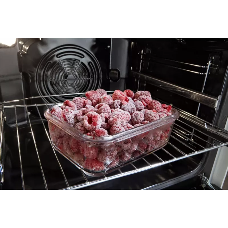 Gorenje GEIT5C61XPG freistehender Elektroherd mit Induktionskochfeld, 4 Kochzonen, 70-l-Backofen, katalytische Reinigung, 50 cm, Edelstahl