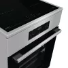 Gorenje GEIT5C61XPG freistehender Elektroherd mit Induktionskochfeld, 4 Kochzonen, 70-l-Backofen, katalytische Reinigung, 50 cm, Edelstahl