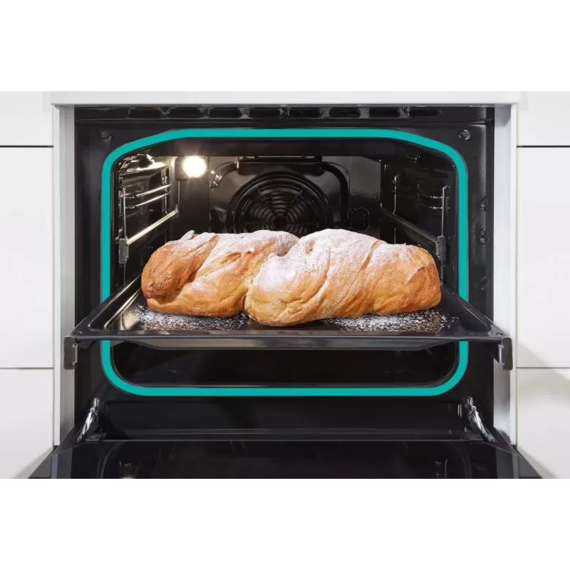 Gorenje GEIT5C61XPG freistehender Elektroherd mit Induktionskochfeld, 4 Kochzonen, 70-l-Backofen, katalytische Reinigung, 50 cm, Edelstahl