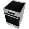 Gorenje GEIT5C61XPG freistehender Elektroherd mit Induktionskochfeld, 4 Kochzonen, 70-l-Backofen, katalytische Reinigung, 50 cm, Edelstahl