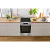 Gorenje GEIT5C61XPG freistehender Elektroherd mit Induktionskochfeld, 4 Kochzonen, 70-l-Backofen, katalytische Reinigung, 50 cm, Edelstahl