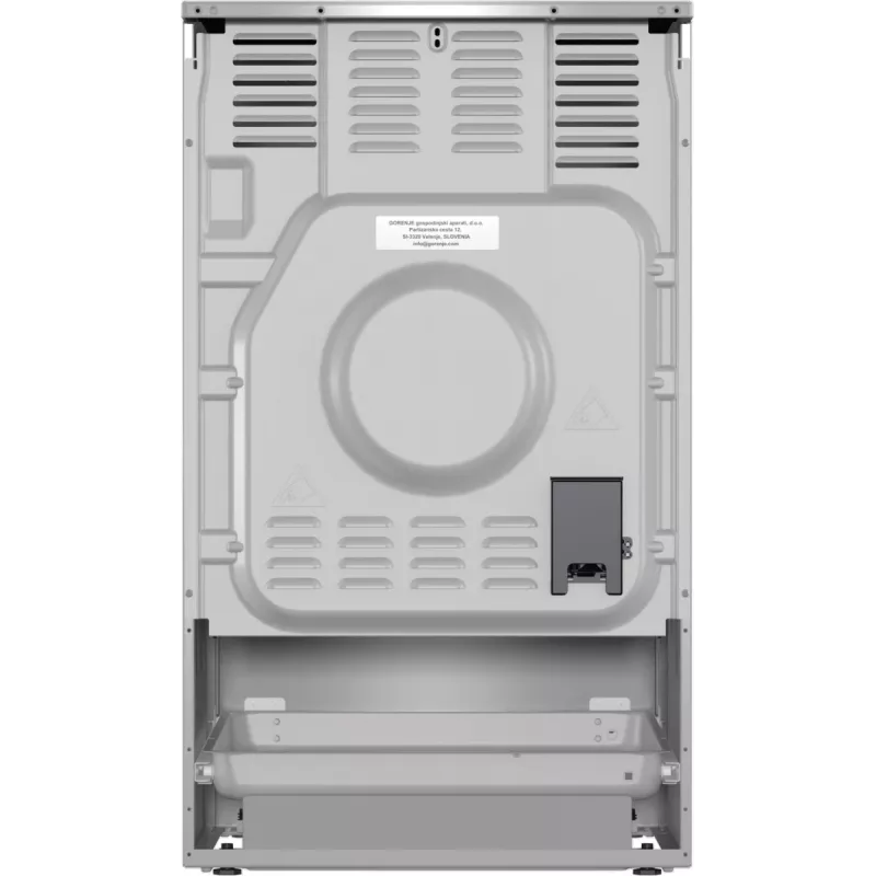 Gorenje GEIT5C61XPG freistehender Elektroherd mit Induktionskochfeld, 4 Kochzonen, 70-l-Backofen, katalytische Reinigung, 50 cm, Edelstahl