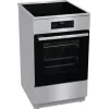 Gorenje GEIT5C61XPG freistehender Elektroherd mit Induktionskochfeld, 4 Kochzonen, 70-l-Backofen, katalytische Reinigung, 50 cm, Edelstahl