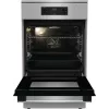 Gorenje GEIT5C61XPG freistehender Elektroherd mit Induktionskochfeld, 4 Kochzonen, 70-l-Backofen, katalytische Reinigung, 50 cm, Edelstahl