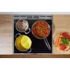 Gorenje GEIT5C61XPG freistehender Elektroherd mit Induktionskochfeld, 4 Kochzonen, 70-l-Backofen, katalytische Reinigung, 50 cm, Edelstahl