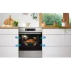 Gorenje GEIT5C61XPG freistehender Elektroherd mit Induktionskochfeld, 4 Kochzonen, 70-l-Backofen, katalytische Reinigung, 50 cm, Edelstahl