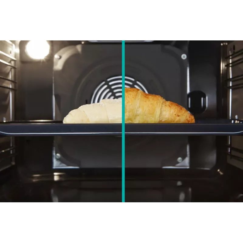 Gorenje GEIT5C61XPG freistehender Elektroherd mit Induktionskochfeld, 4 Kochzonen, 70-l-Backofen, katalytische Reinigung, 50 cm, Edelstahl