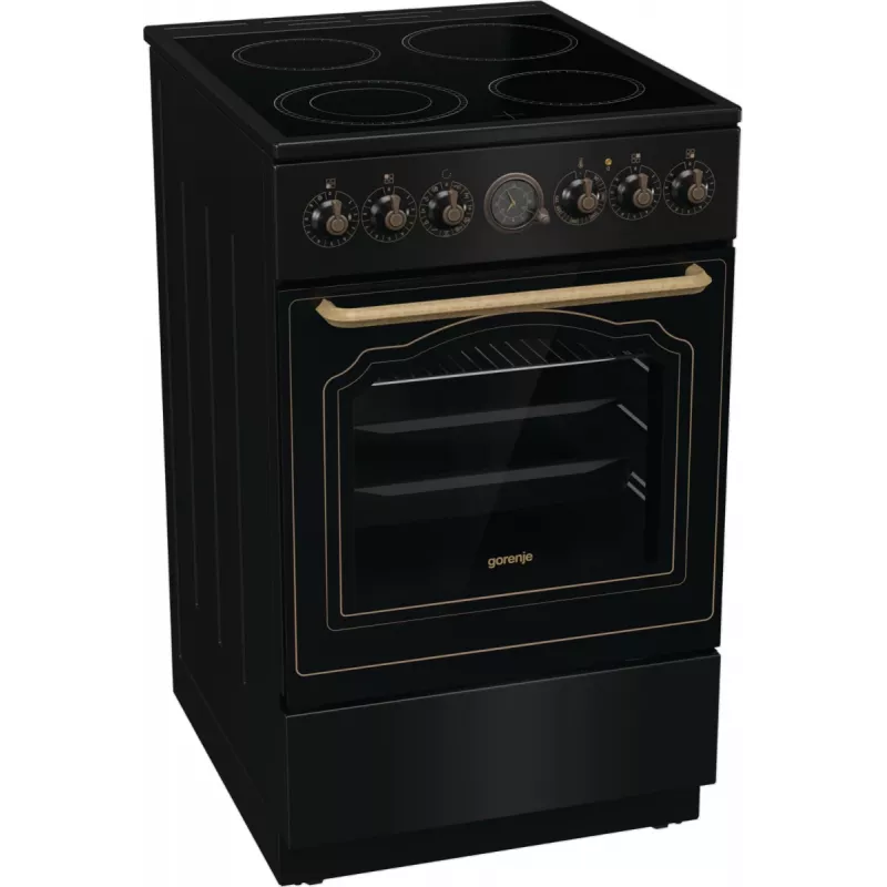 Gorenje GECS5B70CLB Freistehender Herd Elektrokeramikkochfeld Schwarz