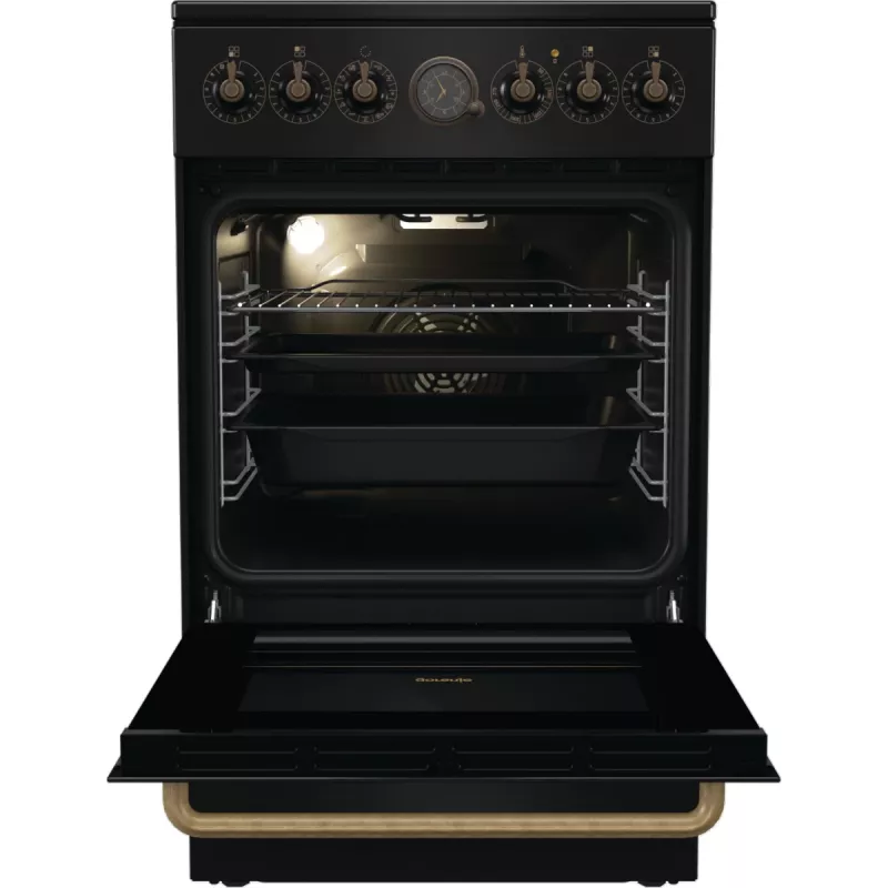Gorenje GECS5B70CLB Freistehender Herd Elektrokeramikkochfeld Schwarz