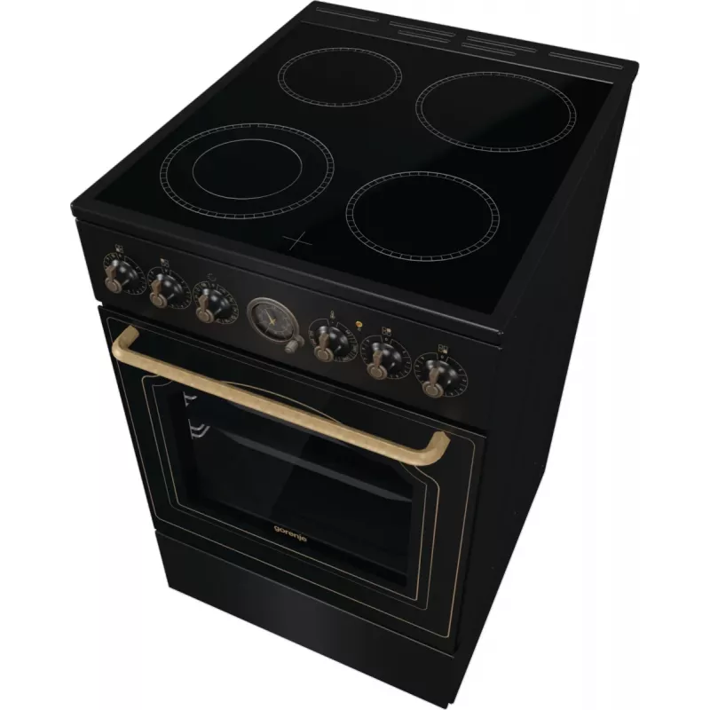 Gorenje GECS5B70CLB Freistehender Herd Elektrokeramikkochfeld Schwarz