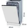 Gorenje GV 520 E 10 EB Vollintegrierbar 11 Maßgedecke