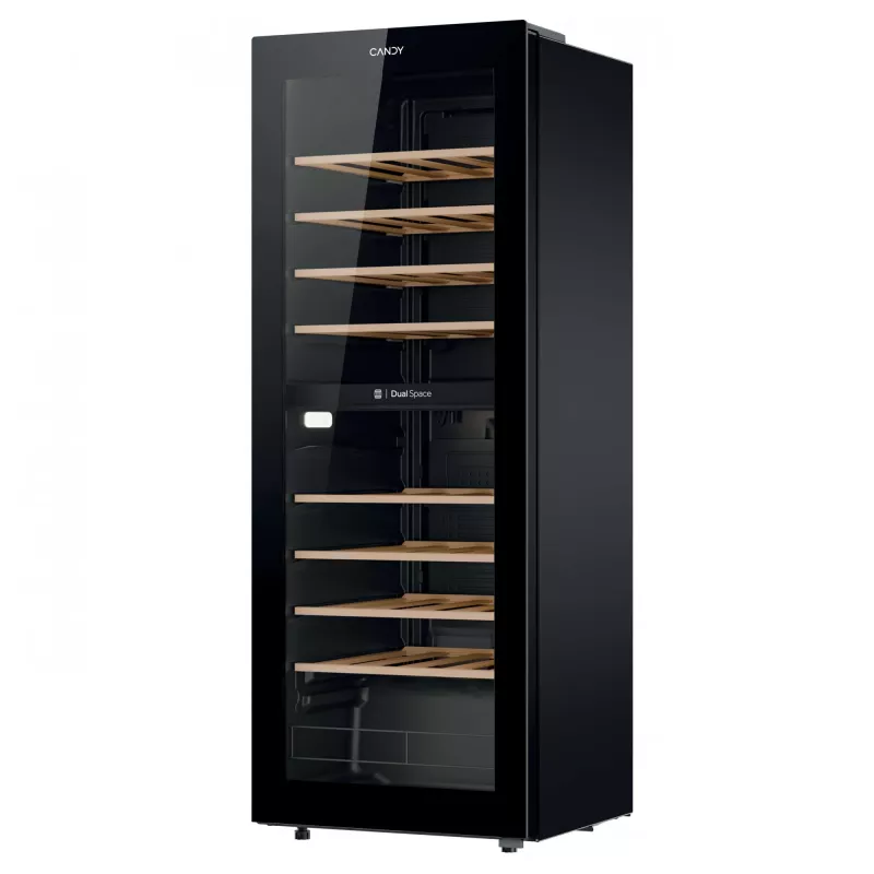 Candy CNWQ4G56G2 Kompressor-Weinkühler freistehend Schwarz 56 Flaschen
