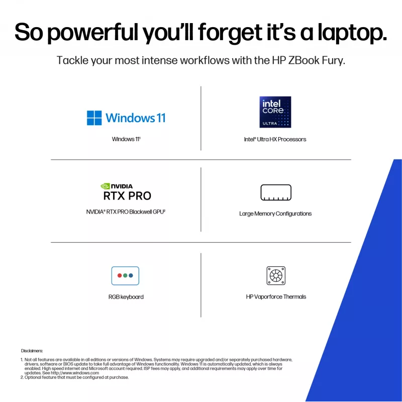 Laptop HP ZBG1i16 U9 285HX 16 64GB 1T PC Nordics