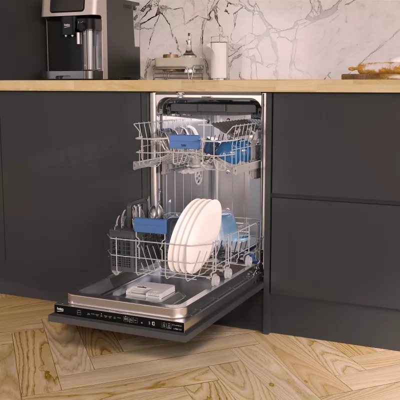 Beko BDIS38040Q Integrierter Slimline-Geschirrspüler mit AquaIntense®