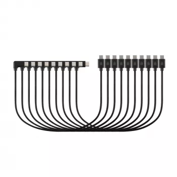 Kensington USB-C Ladekabel (10er-Pack), 0,315 m, USB C, USB C, Schwarz