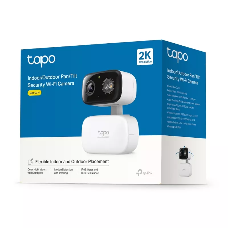 TP-Link Tapo C216 Box IP-Überwachungskamera Innenbereich 2304 x 1296 Pixel Decke/Wand/Tisch