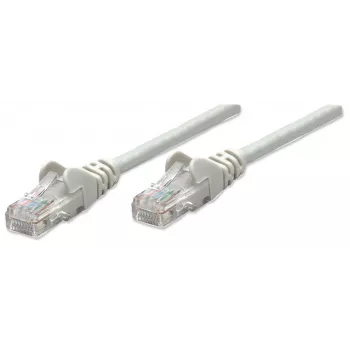 Intellinet Netzwerk-Patchkabel, Cat5e, 20m, Grau, CCA, U/UTP, PVC, RJ45, vergoldete Kontakte, Knickschutz, angespritzter Steckerschutz, lebenslange Garantie
