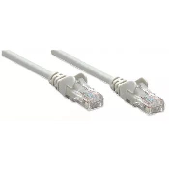 Intellinet Netzwerk-Patchkabel, Cat5e, 20m, Grau, CCA, U/UTP, PVC, RJ45, vergoldete Kontakte, Knickschutz, angespritzter Steckerschutz, lebenslange Garantie