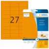 Etiketten HERMA Neon A4 63,5x29,6 mm leuchtend orange 540 Stück