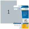Typenschild-Etiketten HERMA 4224 A4 210x297 mm silber