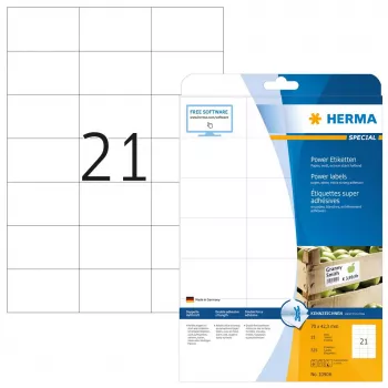 Selbstklebende Druckeretiketten HERMA Labels A4 70x42,3 mm
