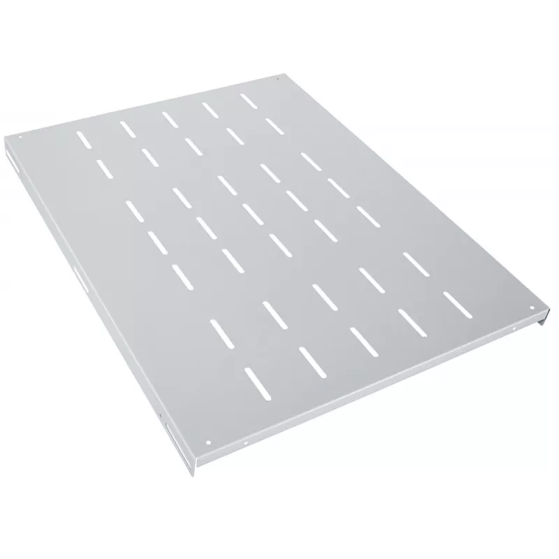 Intellinet 19-Zoll-Festmontage-Fachboden, 1HE, 800 mm Tiefe, hochbelastbar, max. 100 kg, Grau