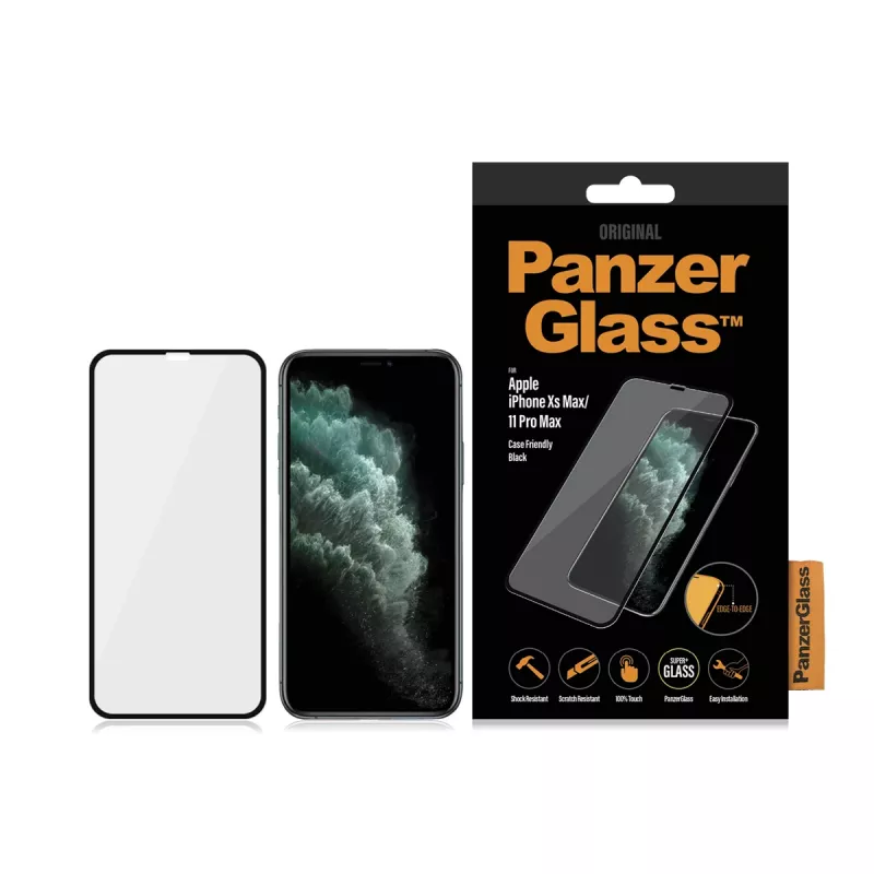 PanzerGlass® Displayschutzfolie iPhone 11 Pro Max | Xs Max | Edge-to-Edge