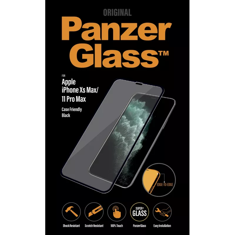 PanzerGlass® Displayschutzfolie iPhone 11 Pro Max | Xs Max | Edge-to-Edge