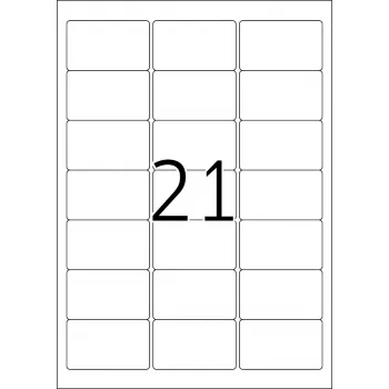 Wiederablösbare Adressetiketten HERMA 63,5x38,1 mm 2100 Stück