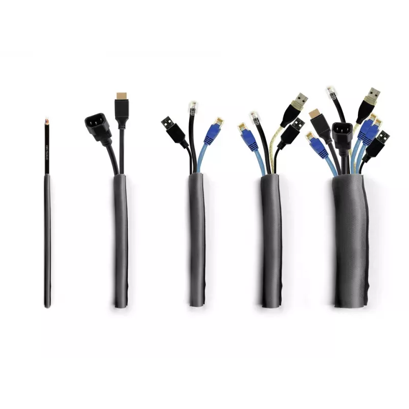 Multibrackets M Universal Kabel Sock Self Wrapping 10mm Schwarz 25m